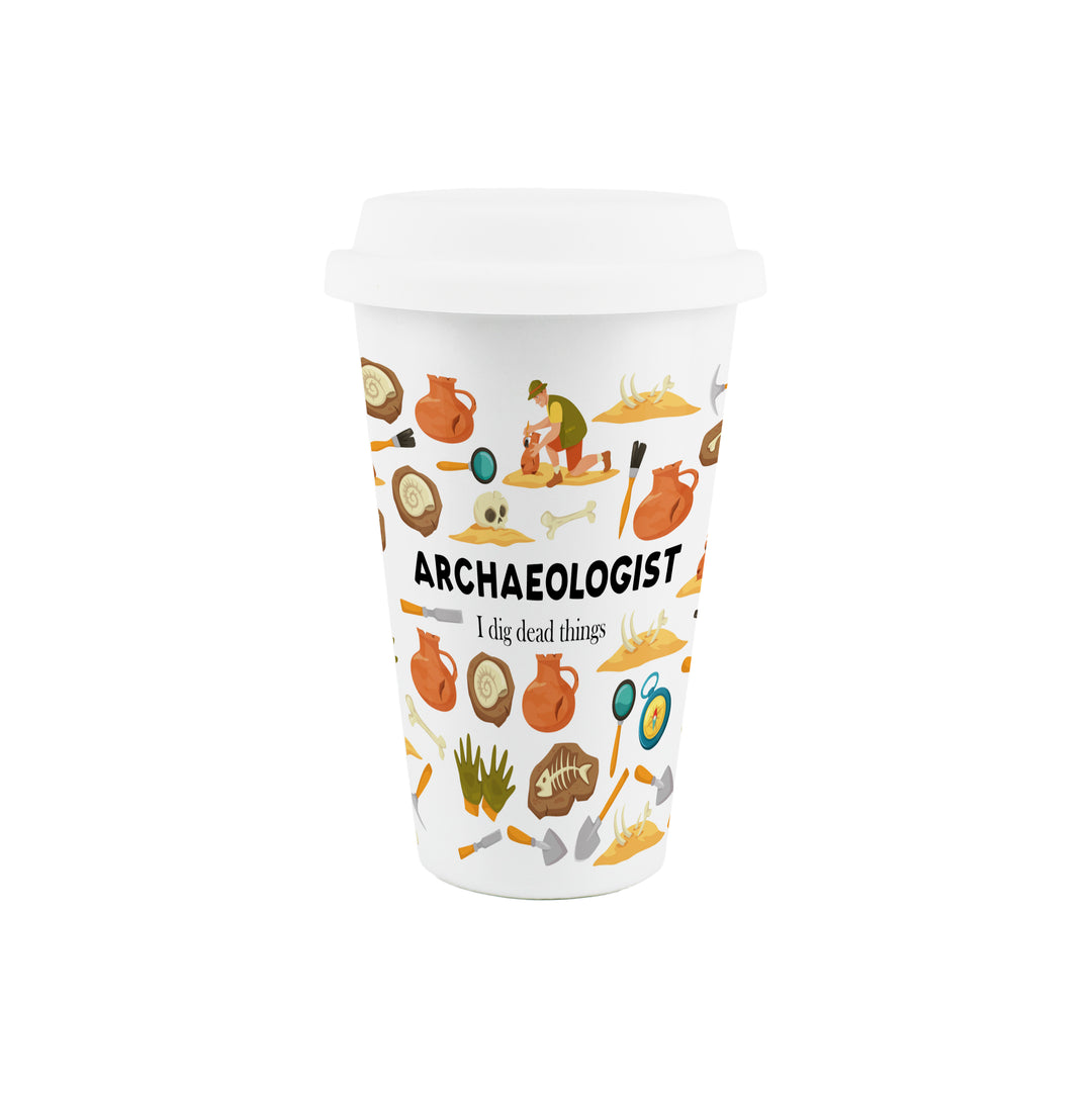 Purely Home Archaeologist Ceramic Travel Mug