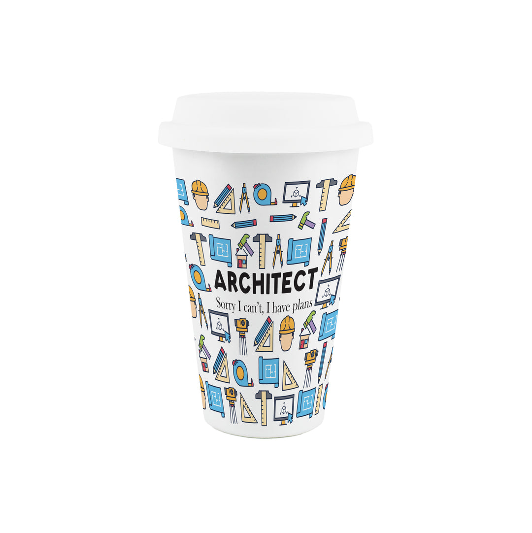 Purely Home Architect Ceramic Travel Mug