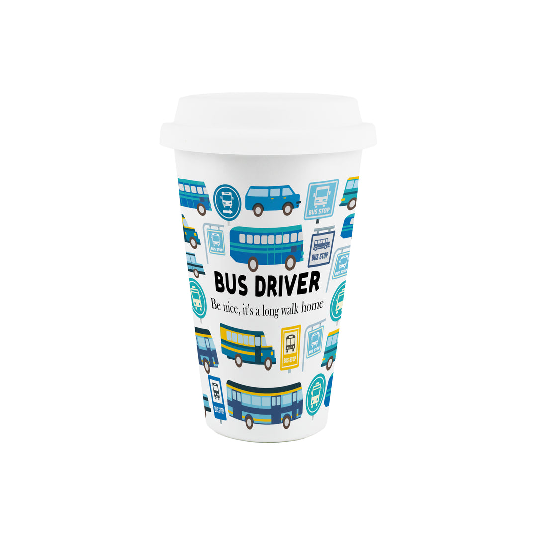 Purely Home Bus Driver Ceramic Travel Mug