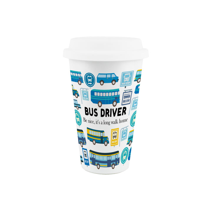 Purely Home Bus Driver Ceramic Travel Mug