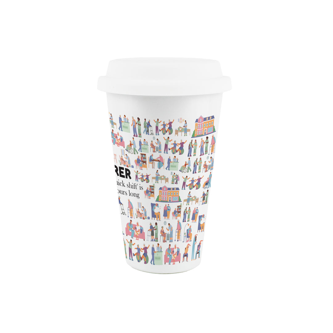 Purely Home Carer Ceramic Travel Mug