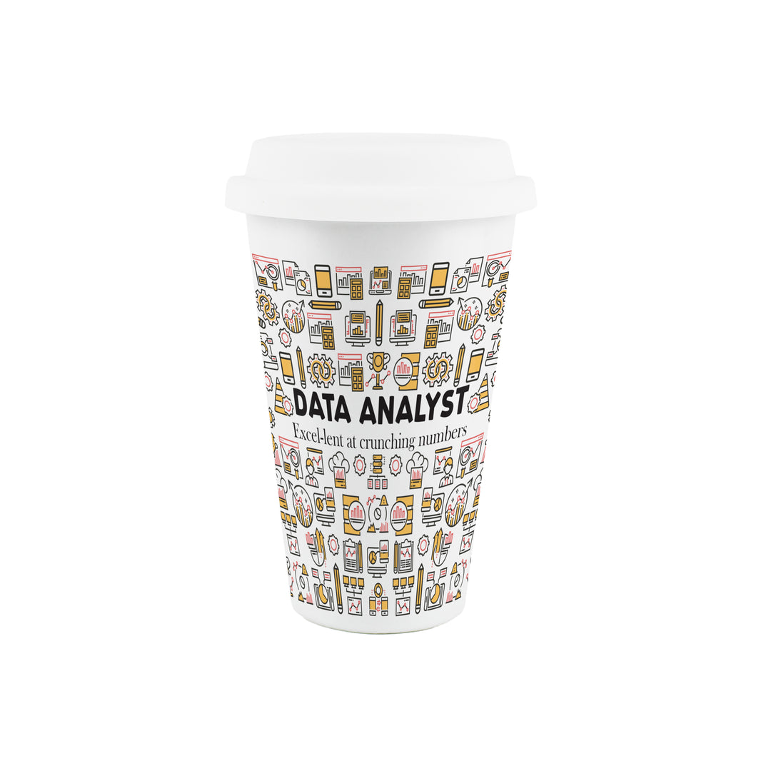 Purely Home Data Analyst Ceramic Travel Mug