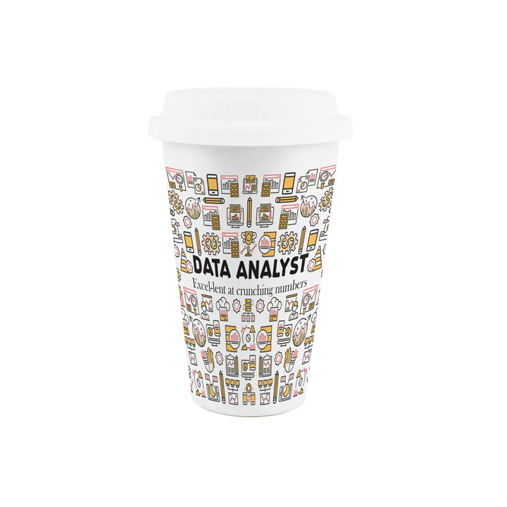 Purely Home Data Analyst Ceramic Travel Mug