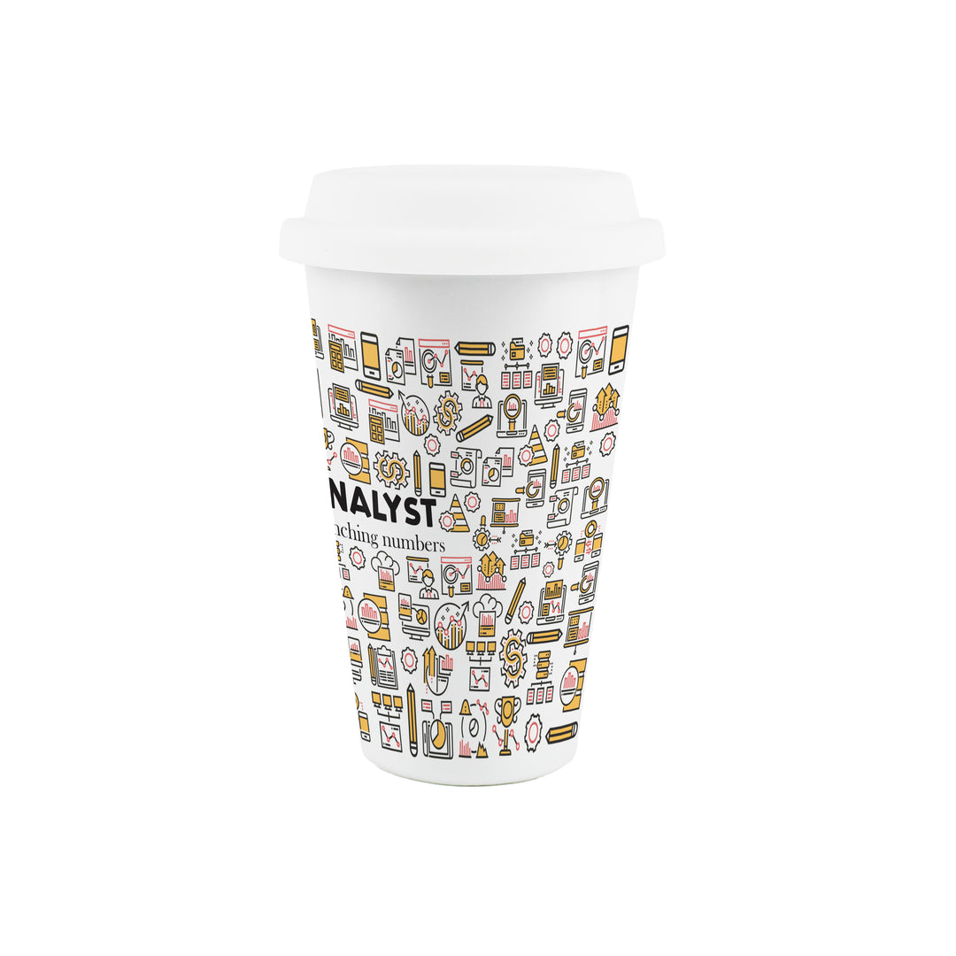 Purely Home Data Analyst Ceramic Travel Mug