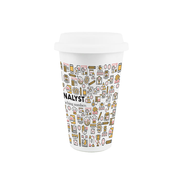 Purely Home Data Analyst Ceramic Travel Mug
