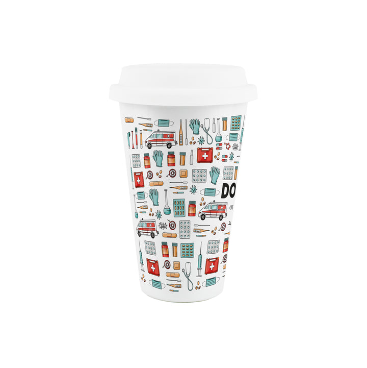 Purely Home Doctor Ceramic Travel Mug