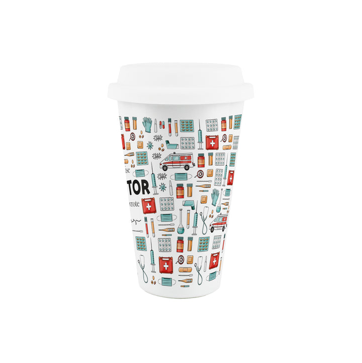 Purely Home Doctor Ceramic Travel Mug