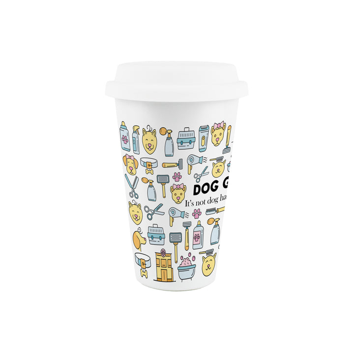 Purely Home Dog Groomer Ceramic Travel Mug