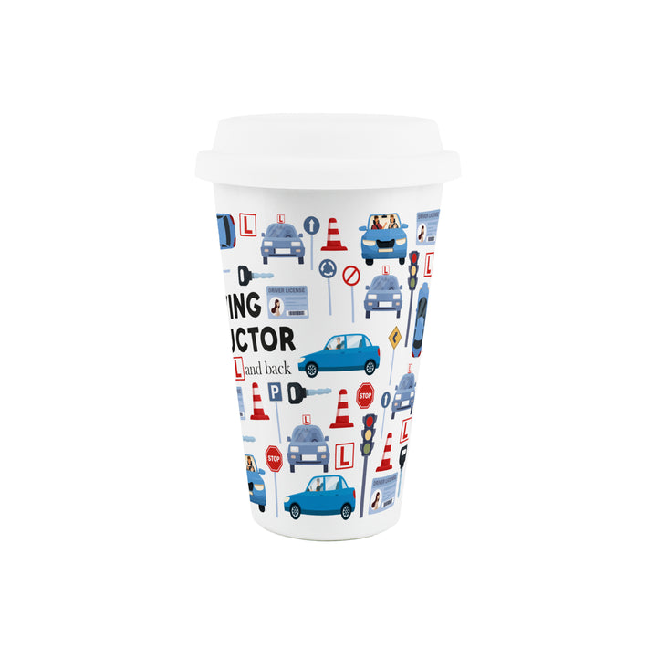 Purely Home Driving Instructor Ceramic Travel Mug