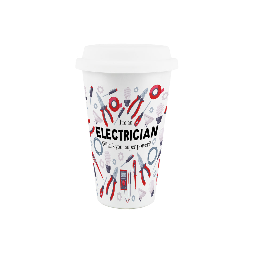 Purely Home Electrician Ceramic Travel Mug