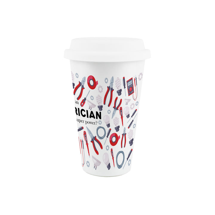 Purely Home Electrician Ceramic Travel Mug