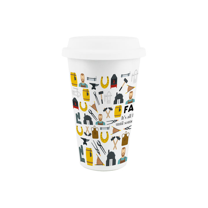 Purely Home Farrier Ceramic Travel Mug