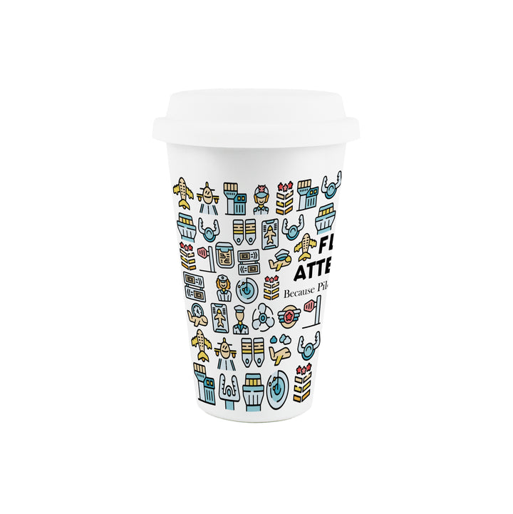 Purely Home Flight Attendant Ceramic Travel Mug