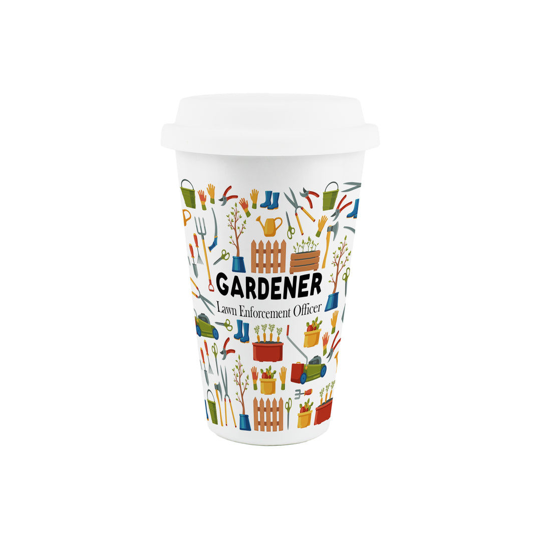 Purely Home Gardener Ceramic Travel Mug