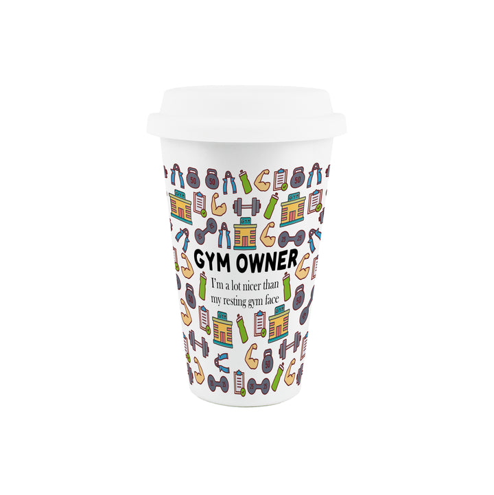 Purely Home Gym Owner Ceramic Travel Mug