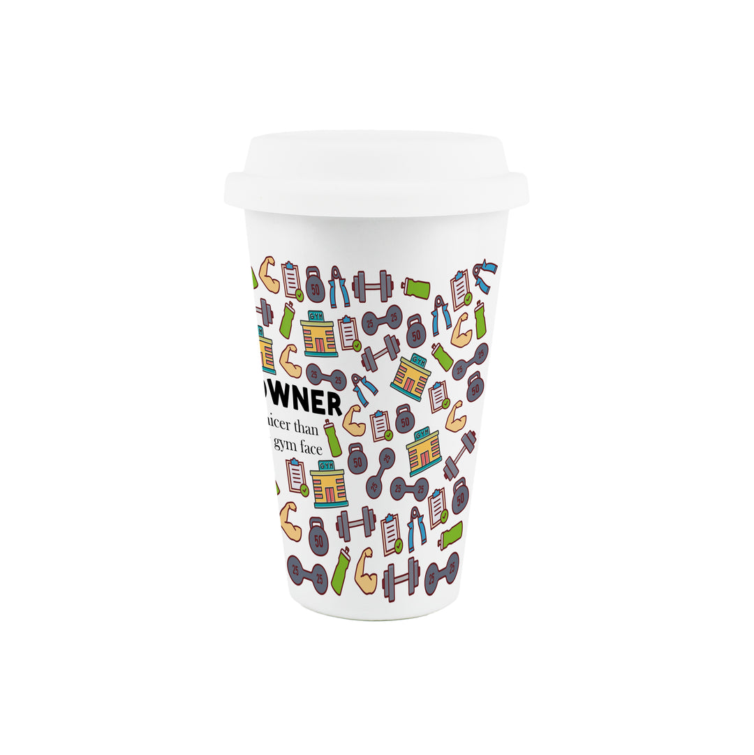 Purely Home Gym Owner Ceramic Travel Mug
