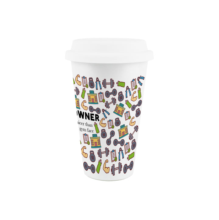 Purely Home Gym Owner Ceramic Travel Mug
