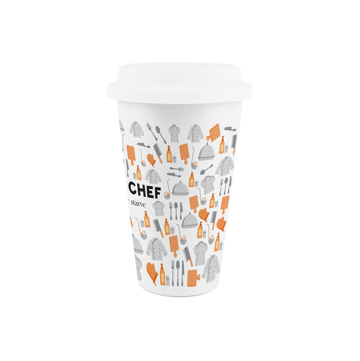 Purely Home Head Chef Ceramic Travel Mug