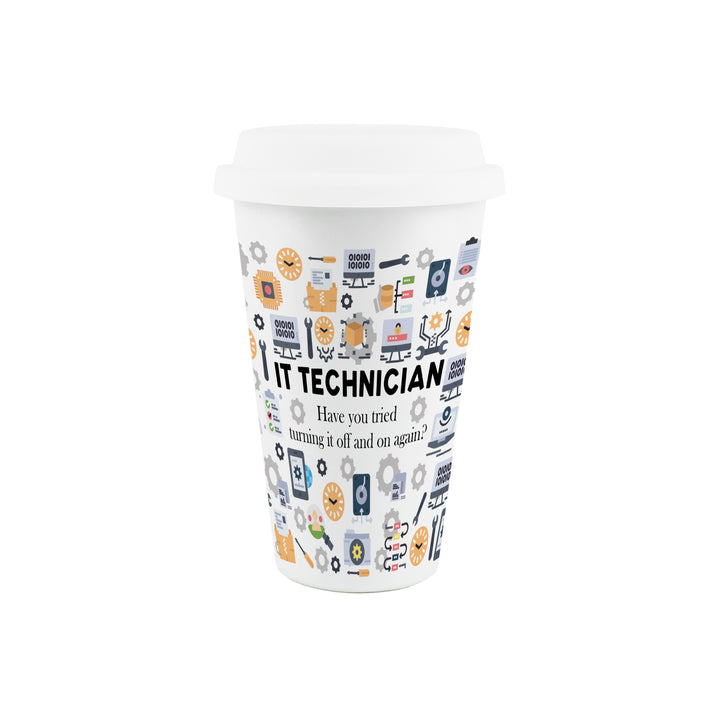 Purely Home IT Technician Ceramic Travel Mug