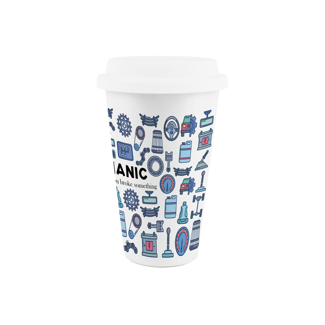 Purely Home Mechanic Ceramic Travel Mug