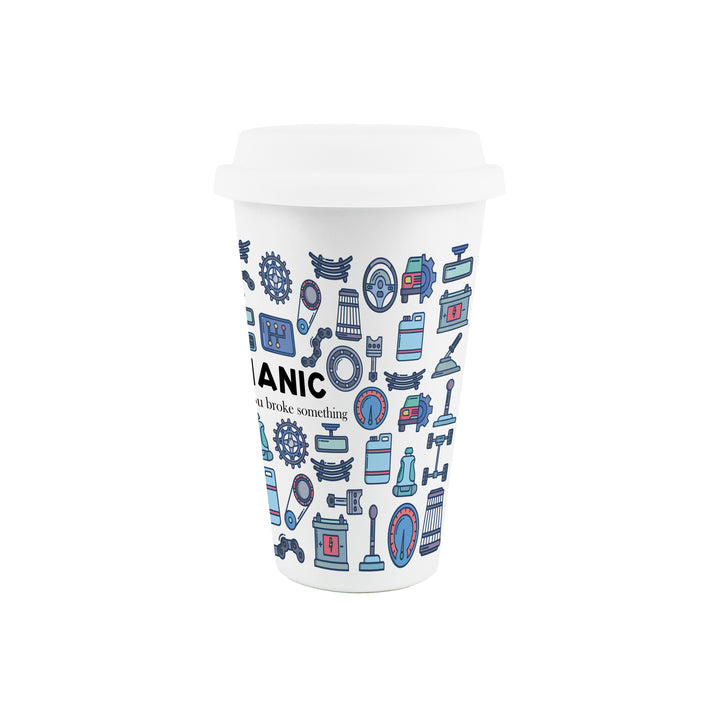Purely Home Mechanic Ceramic Travel Mug