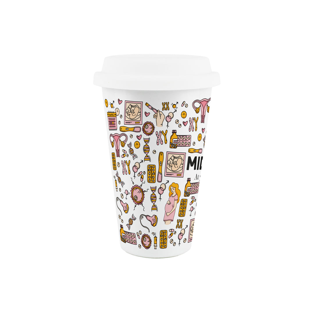 Purely Home Midwife Ceramic Travel Mug