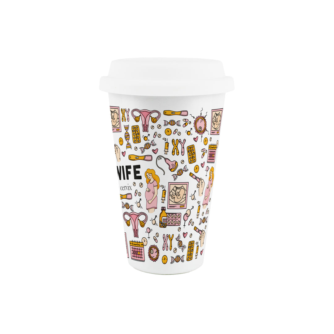 Purely Home Midwife Ceramic Travel Mug