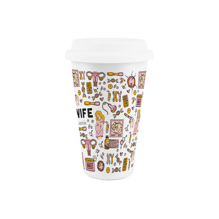 Purely Home Midwife Ceramic Travel Mug