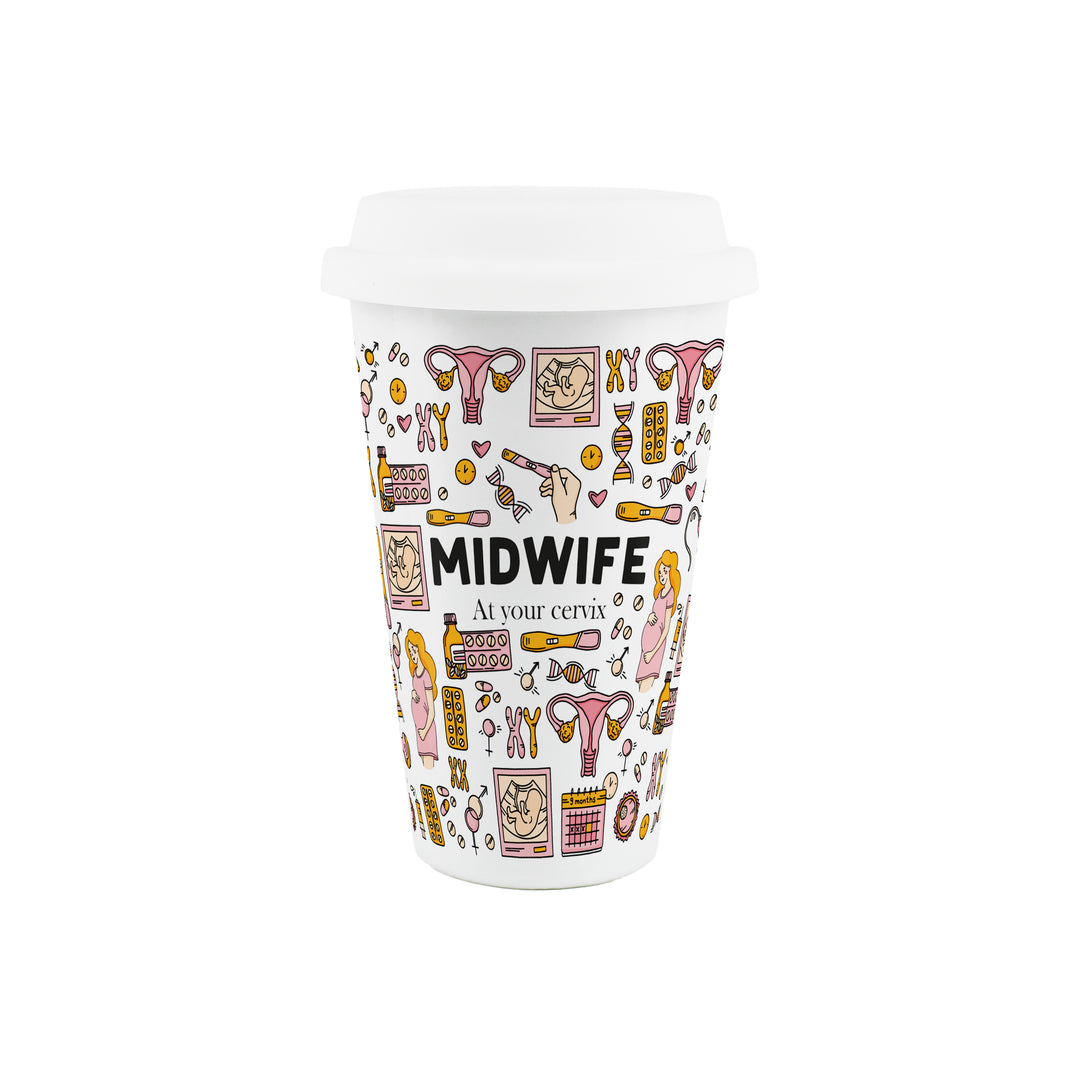 Purely Home Midwife Ceramic Travel Mug