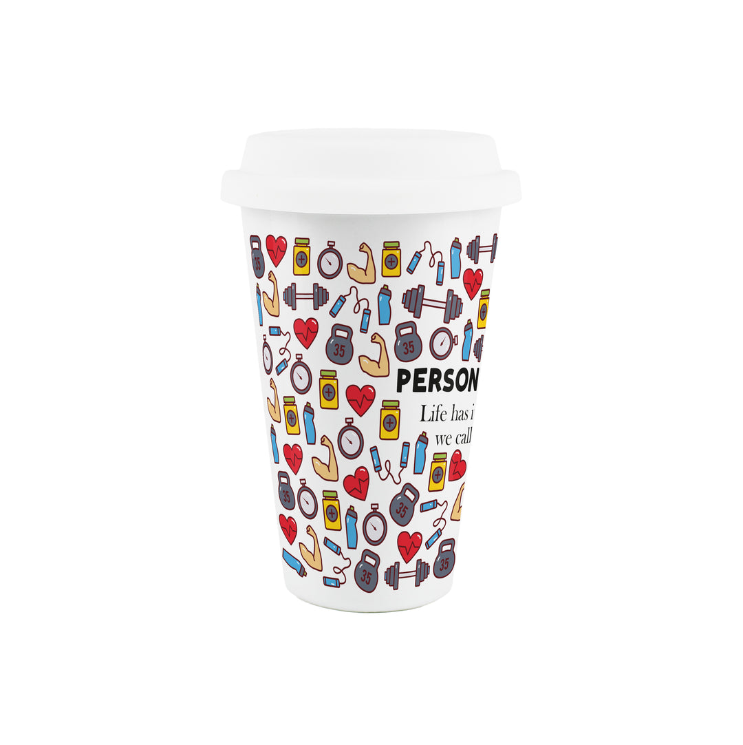 Purely Home Personal Trainer Ceramic Travel Mug