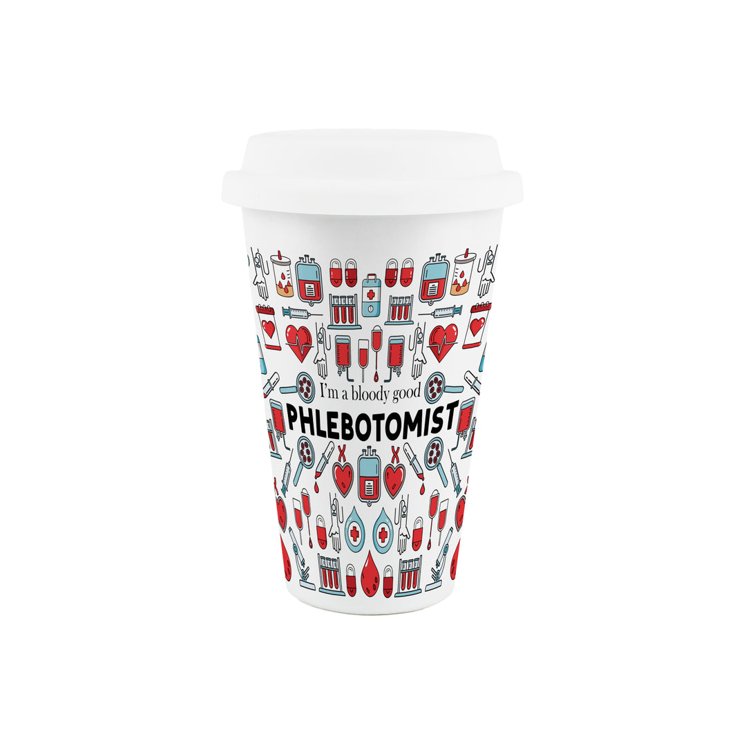 Purely Home Phlebotomist Ceramic Travel Mug