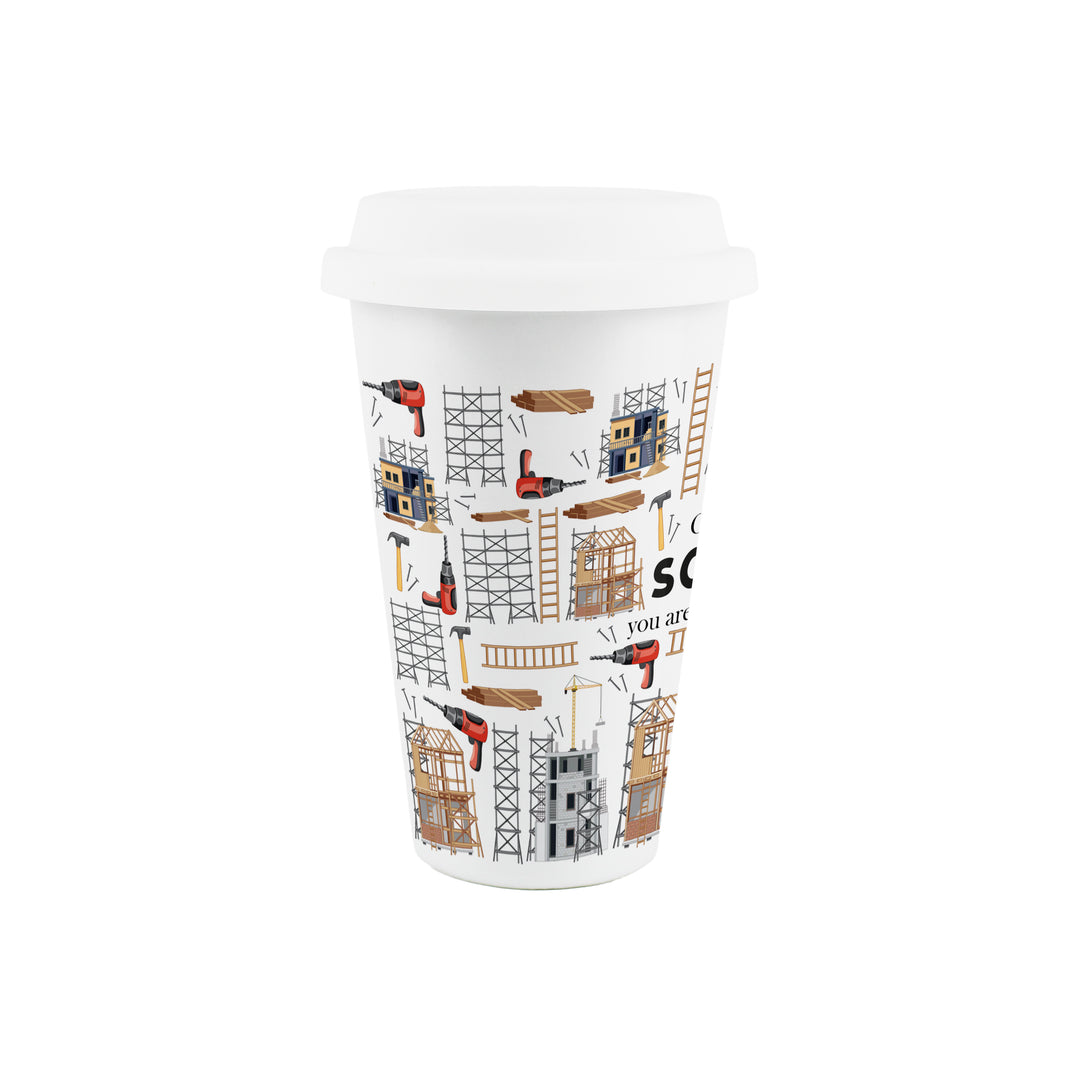 Purely Home Scaffolder Ceramic Travel Mug