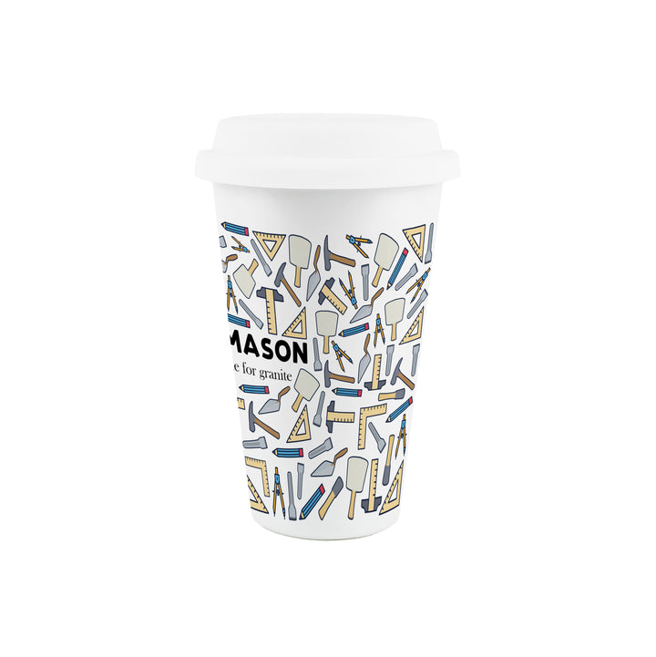 Purely Home Stonemason Ceramic Travel Mug