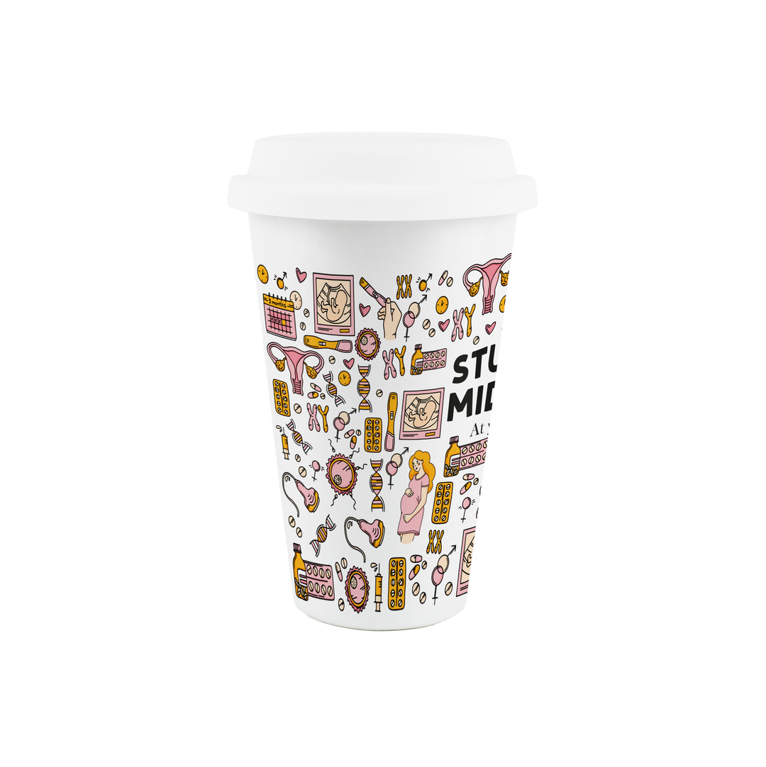 Purely Home Student Midwife Ceramic Travel Mug