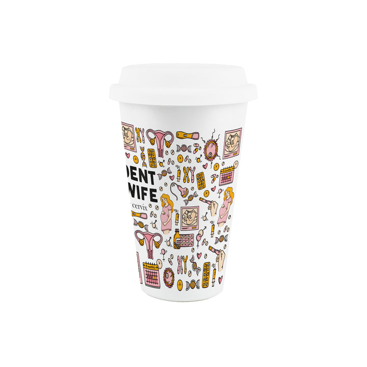 Purely Home Student Midwife Ceramic Travel Mug