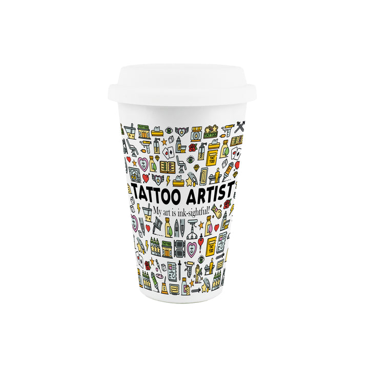 Purely Home Tattoo Artist Ceramic Travel Mug