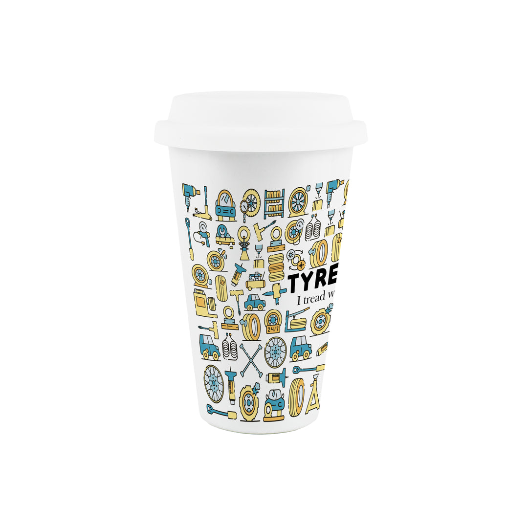 Purely Home Tyre Fitter Ceramic Travel Mug