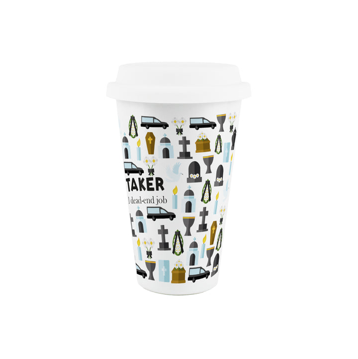 Purely Home Undertaker Ceramic Travel Mug