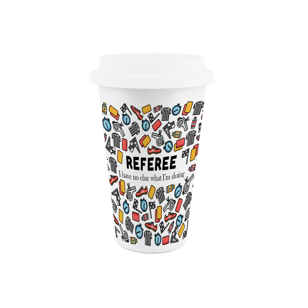 Purely Home Referee Ceramic Travel Mug