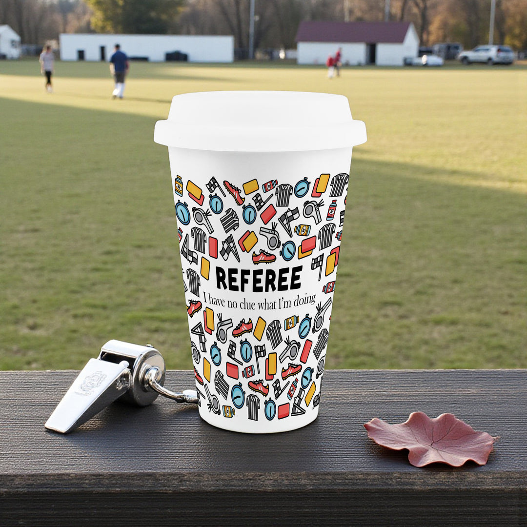 Purely Home Referee Ceramic Travel Mug