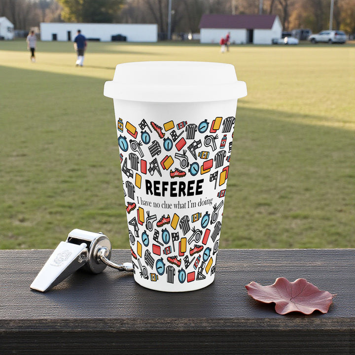 Purely Home Referee Ceramic Travel Mug