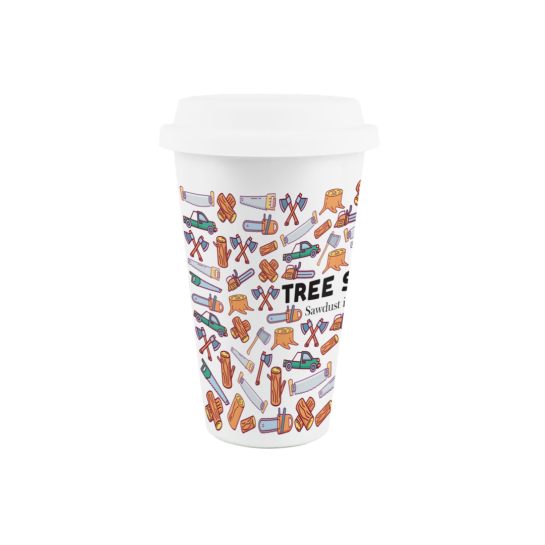 Purely Home Tree Surgeon Ceramic Travel Mug