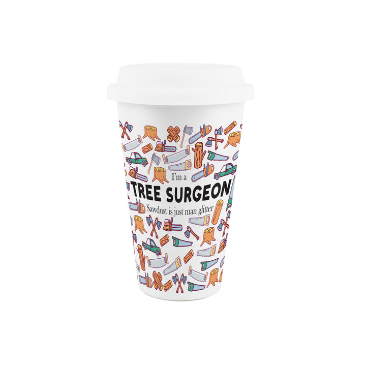 Purely Home Tree Surgeon Ceramic Travel Mug