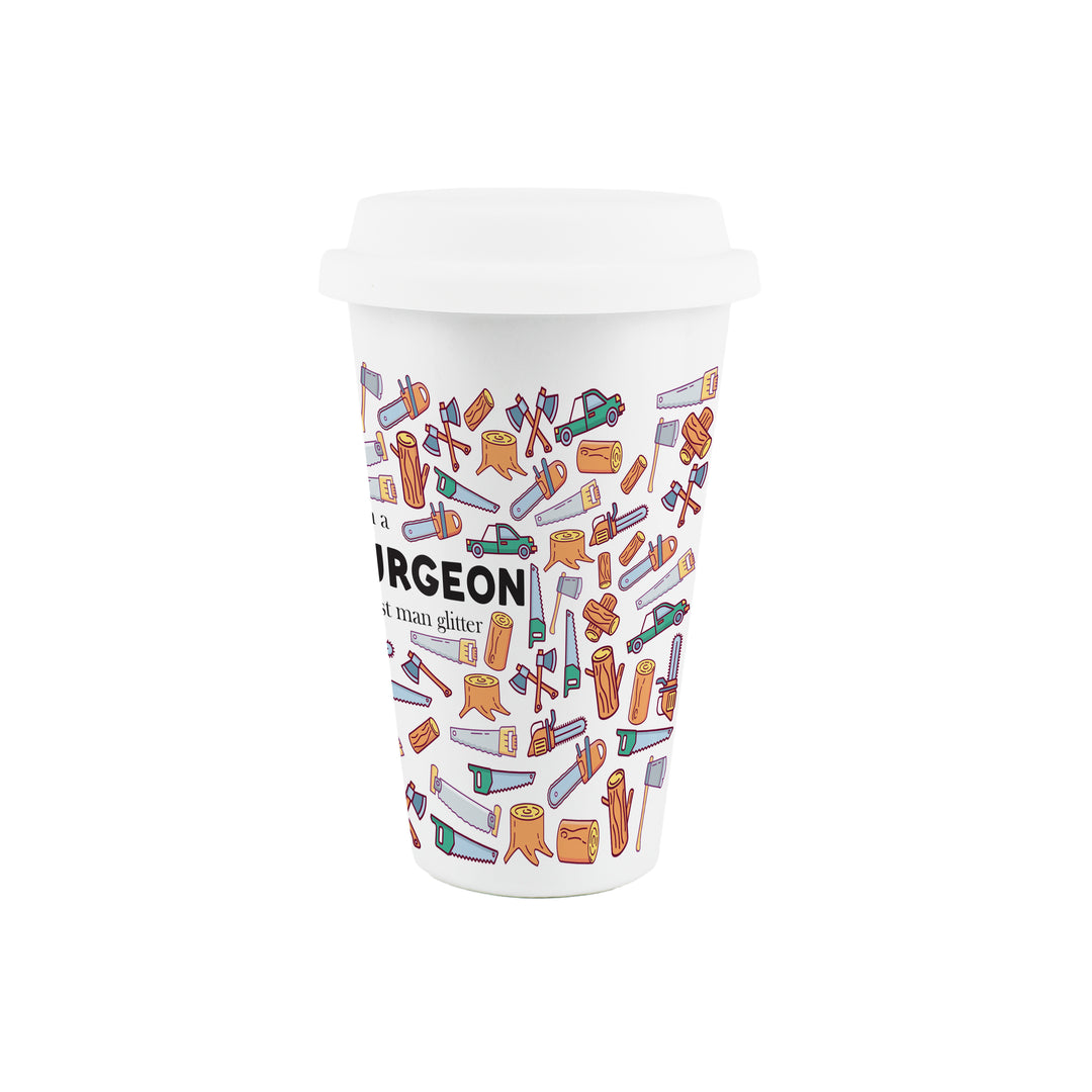 Purely Home Tree Surgeon Ceramic Travel Mug