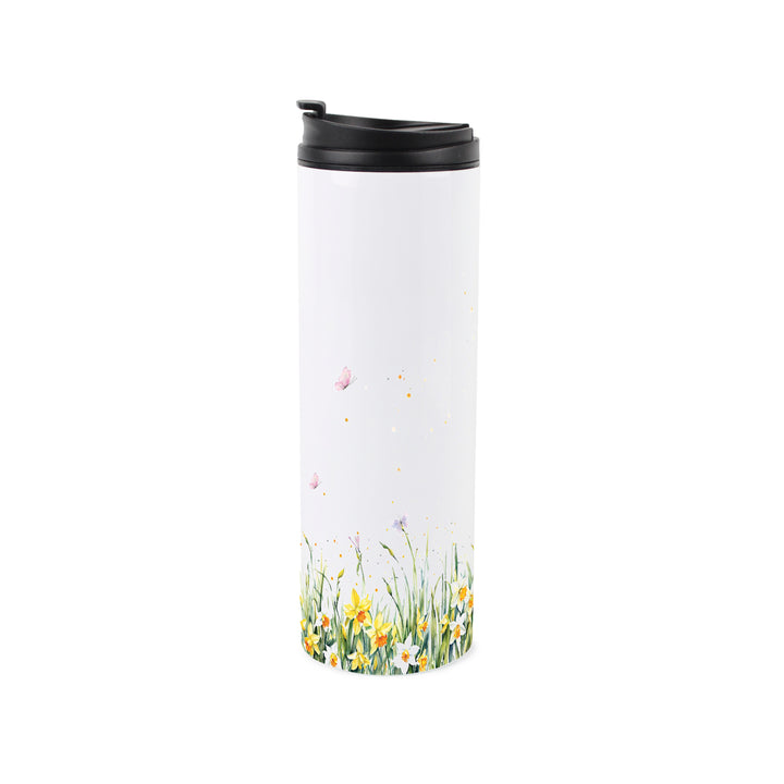 Purely Home Spring Daffodils Travel Flask