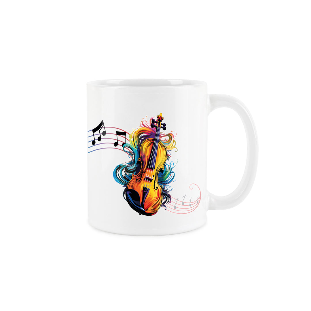 Purely Home Abstract Instruments Ceramic Mug
