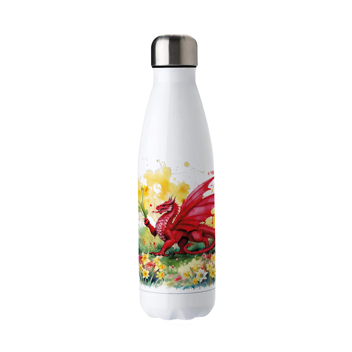 Purely Home Floral Welsh Dragon Stainless Steel Water Bottle
