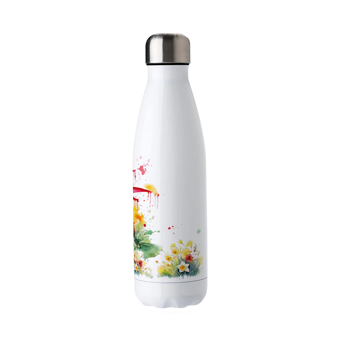 Purely Home Floral Welsh Dragon Stainless Steel Water Bottle