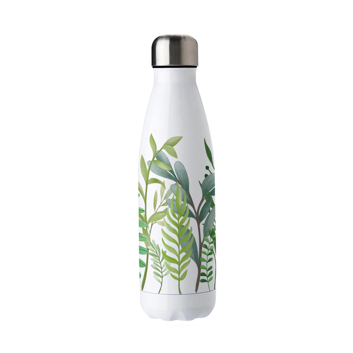 Purely Home Green Foliage Stainless Steel Water Bottle