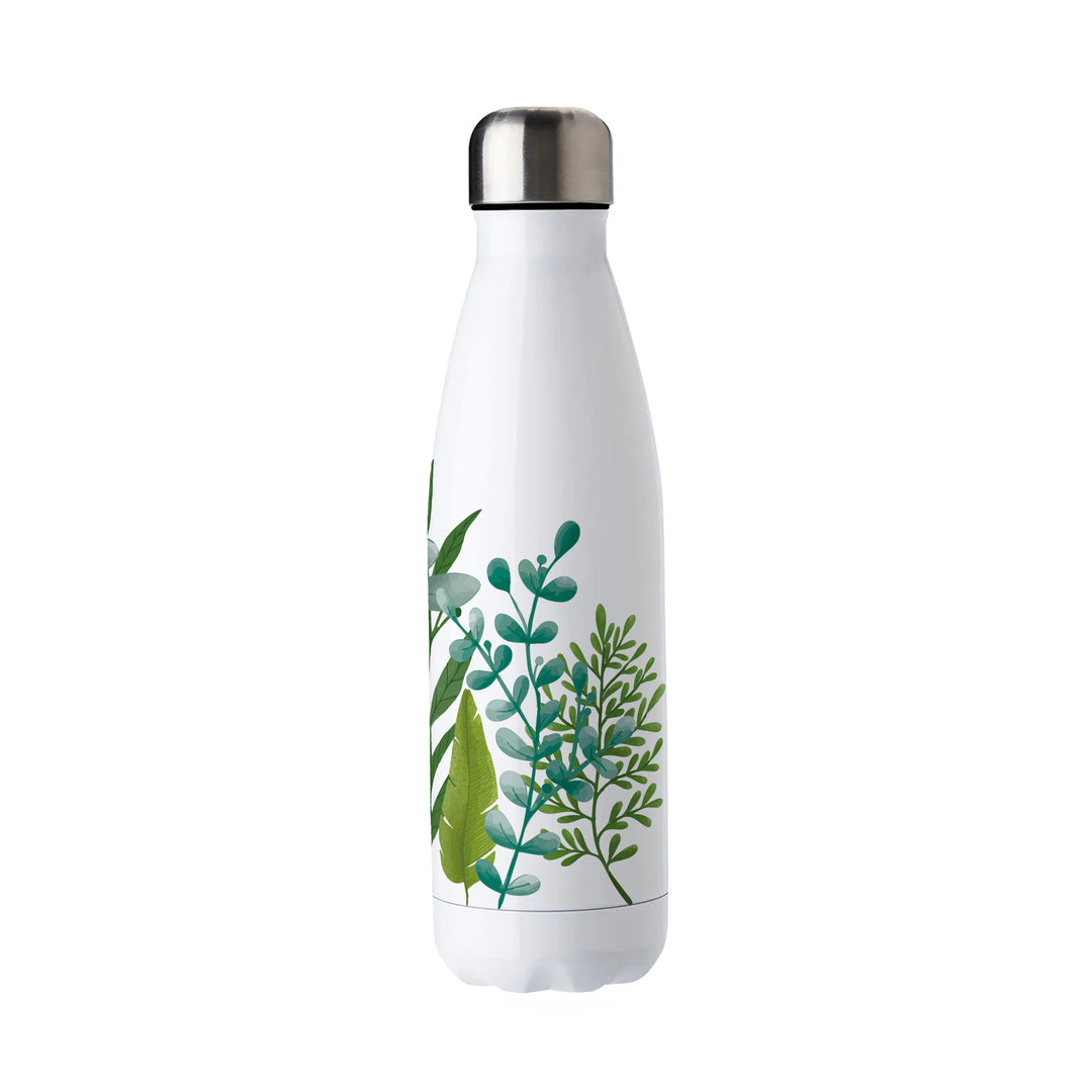 Purely Home Green Foliage Stainless Steel Water Bottle